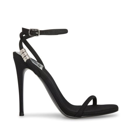 Black Steve Madden Nadine Women's Heels Sandals | PH 9532OKU